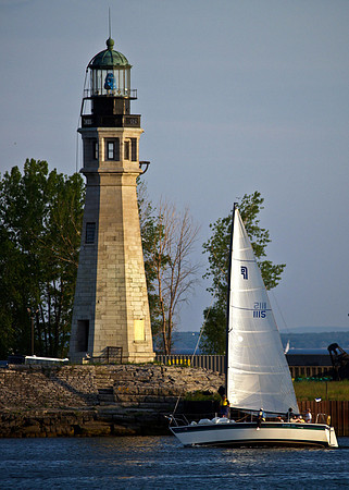 Buffalo LIghthouse and Sailboat